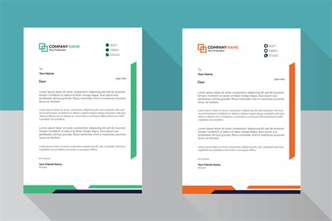 Corporate business letterhead design 10563302 Vector Art at Vecteezy