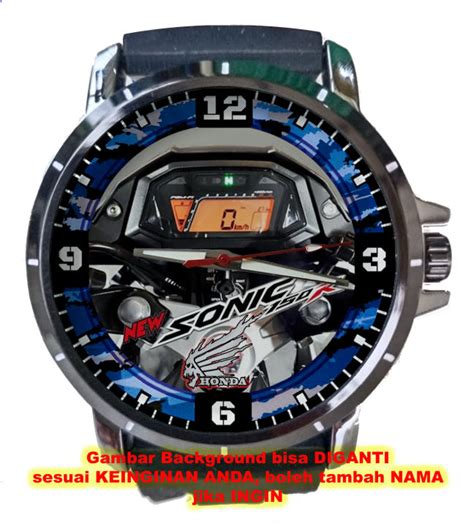 Honda Sonic R Art Keren Jual Jam Tangan Pria Custom Photo Logo