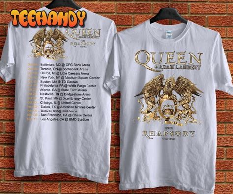 Queen Adam Lambert The Rhapsody Tour T Shirt