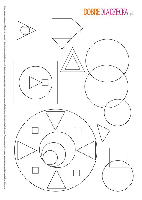 Kolorowanka Figury Geometryczne Dobre Dla Dziecka