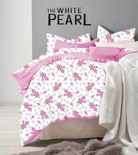 White Floral Printed Bed Sheets 5d Bedsheets At Rs 250 Piece In Panipat