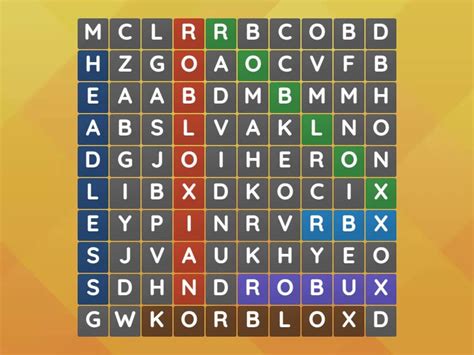 Roblox Wordsearch