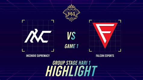 Highlight Incendio Supremacy Vs Falcon Esports Group Stage Hari Inc