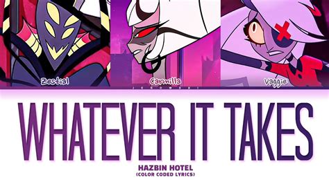 Hazbin Hotel Whatever It Takes Color Coded Lyrics Youtube