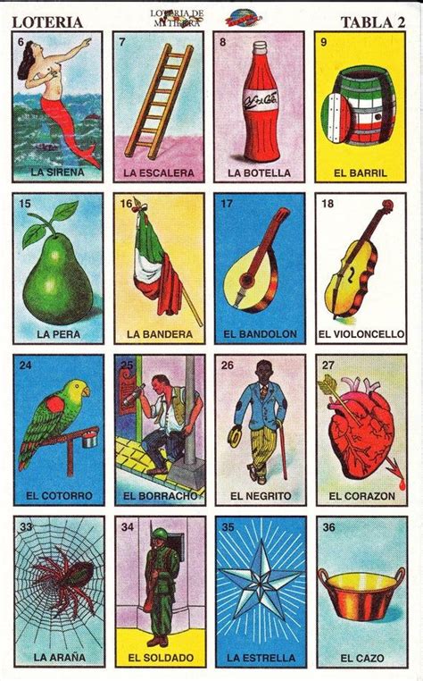 Tarjetas De Loteria Imprimibles El Conjunto Completo De Etsy