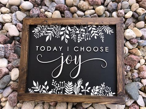 Today I Choose Joy Sign. 3D Sign. Inspirational Sign. | Etsy