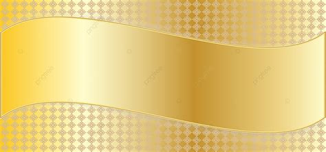 Abstract Gradient Golden Yellow Background With Thai Pattern Frame ...