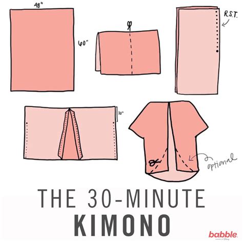 Diy This Pretty Kimono In Less Than 30 Minutes Diy Kimono Sewing For Beginners Sewing Patterns