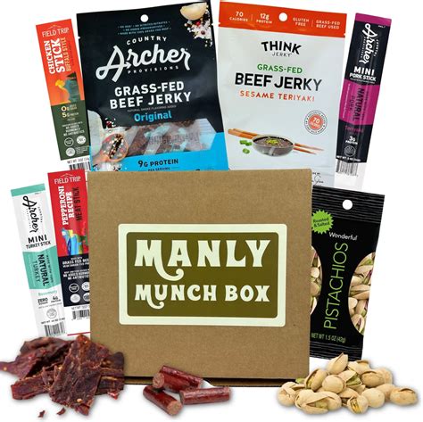 Amazon.com : Beef Jerky Sticks Gift for Men - Healthy Jerky Variety