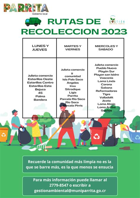 Rutas De Recolección De Residuos Sólidos Gobierno Local De Parrita