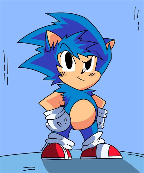 Classic Sonic (art by me) : fanart