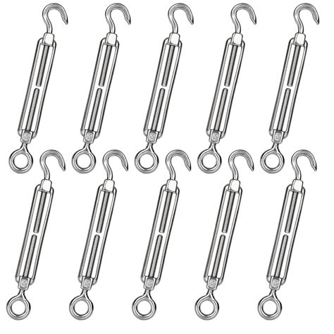 Buy Fviexe Pcs M Turnbuckle Stainless Steel Turnbuckle Hook And