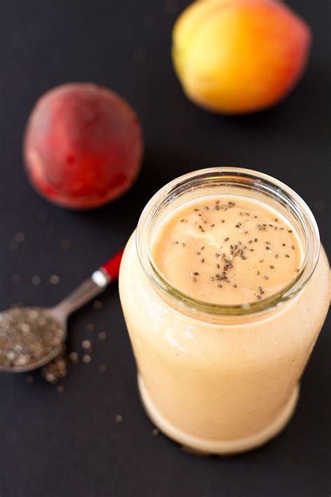 Peach Smoothie With Chia Veggies By Candlelight Recipe Almond