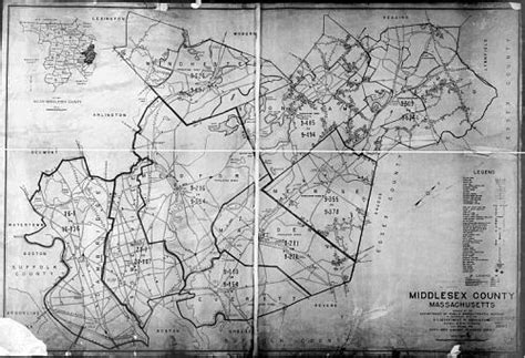 1940 Census Maps Middlesex Co Ma