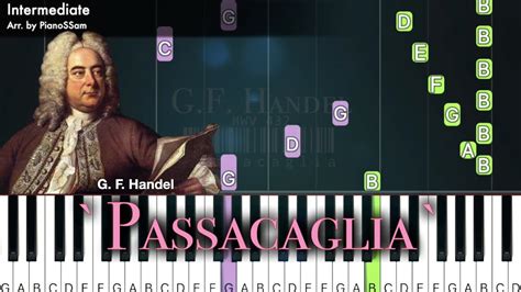 Intermediate Passacaglia From Suite In G Minor HWV 432 G F