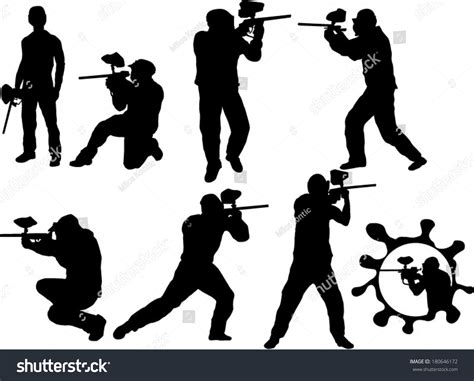 3 517 Paintball Silhouette Images Stock Photos Vectors Shutterstock