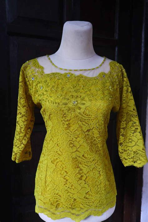 Baju Kebaya Payet Olive Lazada Indonesia