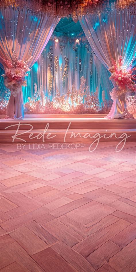 Kate Sweep Colorful Curtain Backdrop Blue Pink For Photography