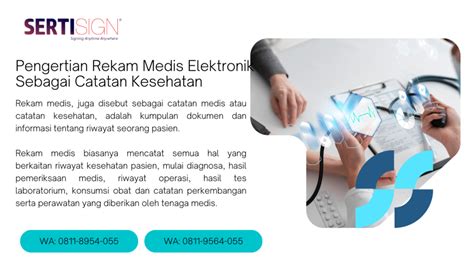 Pengertian Rekam Medis Elektronik Sebagai Catatan Kesehatan