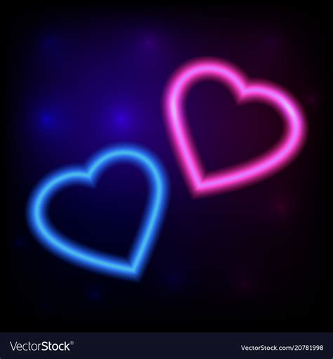 Bright Heart Neon Sign Retro Ready Royalty Free Vector Image