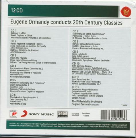 Eugene Ormandy Eugene Ormandy Conducts 20th Century Classics 2012