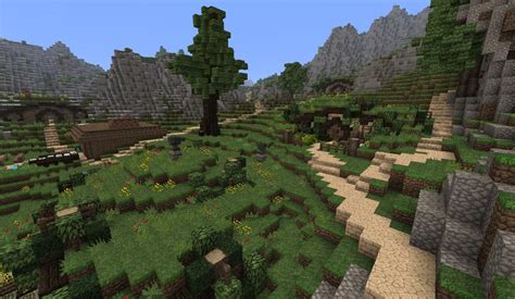 Hobbitown ( A Hobbit Village ) Minecraft Map