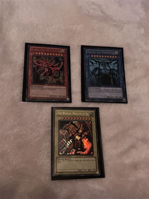 Legendary Collection Set Of 3 Egyptian God Cards Slifer Obelisk Ra