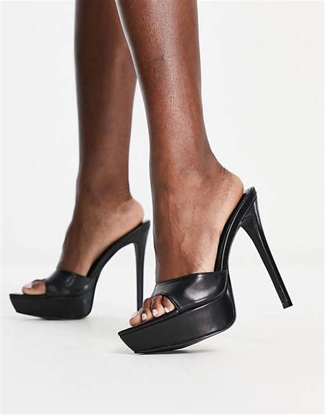 Simmi London Aerin Platform Sole Heeled Sandals In Black Asos