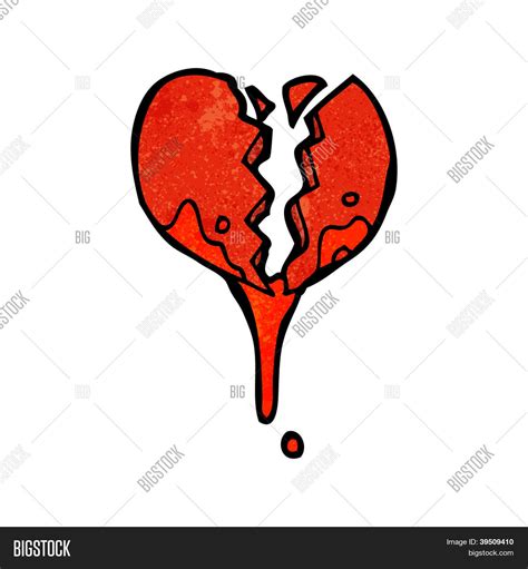 Bleeding Broken Heart Vector & Photo (Free Trial) | Bigstock