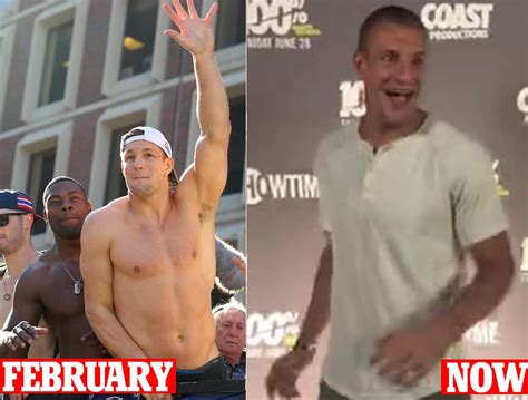 Rob Gronkoswki Reveals Just How Much Weight Hes Lost Since Retiring