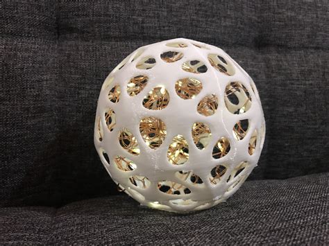 Download Stl File Voronoi Sphere Lamp • Design To 3d Print ・ Cults