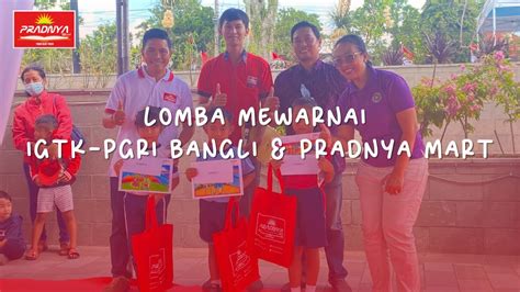 Lomba Mewarnai Igtk Pgri Bangli Pradnya Mart Di Alun Alun Bangli