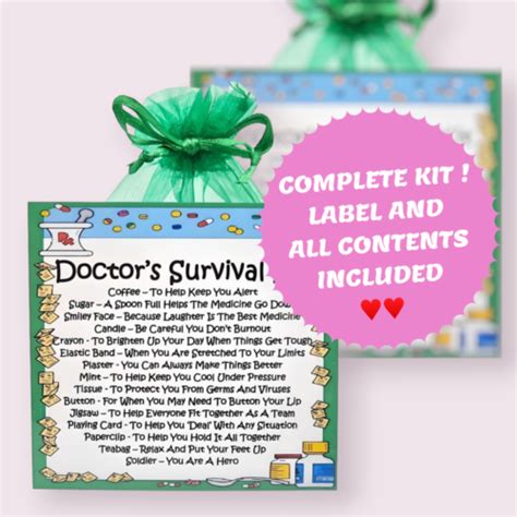 Doctor S Survival Kit Fun Novelty Keepsake Gift Greetings Card Ebay