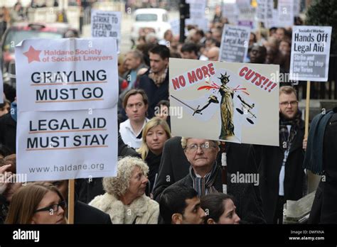 London England Hundreds Of Protesters Demonstration To Save Legal Aid