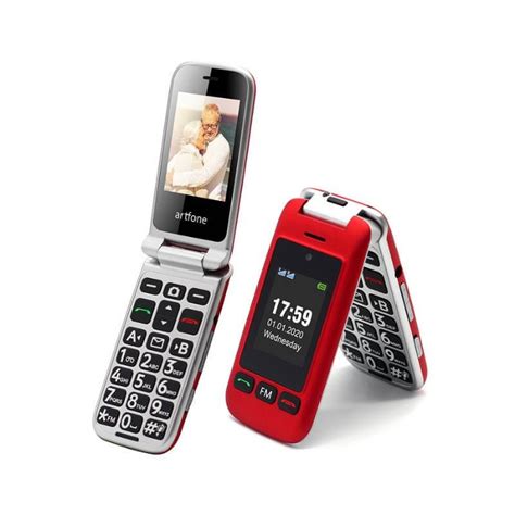 Telefon Na Tipke Artfone C Preklop Red Mobishop Ba Mobiteli