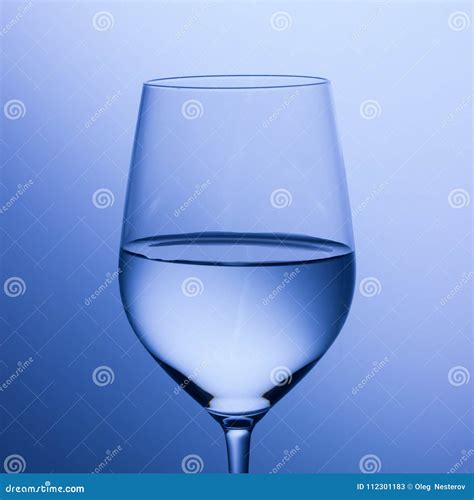 Beautiful Glass Filled With Water Close Up Stock Image Image Of