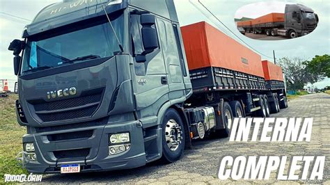 Rodotrem Iveco Hi Way Tr Toda Gl Ria Interna E Engate Youtube