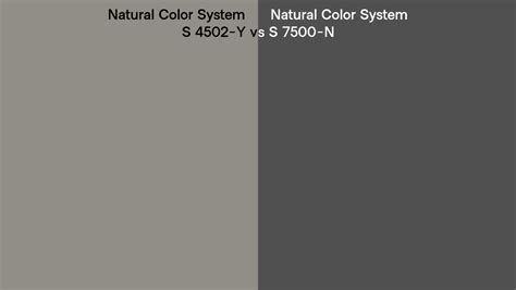 Natural Color System S 4502 Y Vs S 7500 N Side By Side Comparison