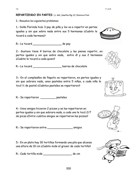 Cuadernillo de trabajo matemática 6 grado primaria