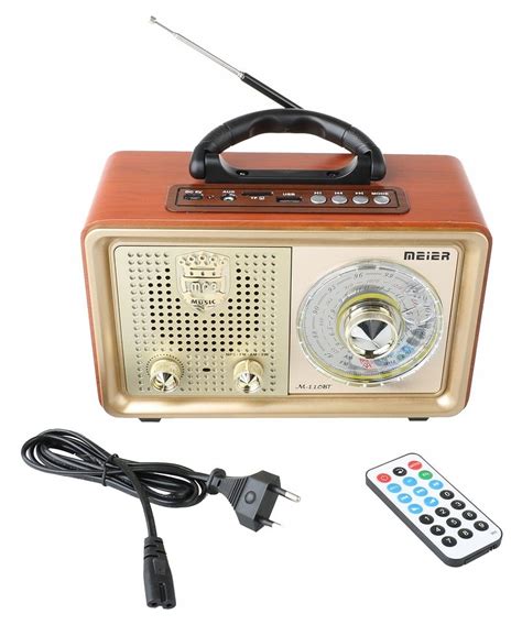 Radio Przenośne Retro Głośnik Fm Bluetooth Mp3 Usb Inna marka Sklep