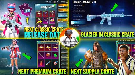 🔴 Omg M416 Glacier In Next Classic Crate Bgmi Next Premium Crate