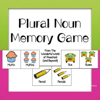 Plural Nouns Games