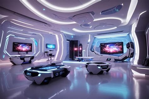 Premium Photo | Futuristic Gaming Elegance A Digital Masterpiece of ...