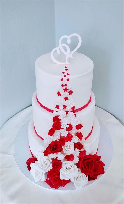 Wedding Decorated Cake By Alenascakes Cakesdecor