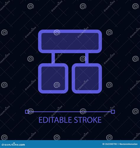 Block Diagram Pixel Perfect Glassmorphism Ui Icon For Dark Theme Stock