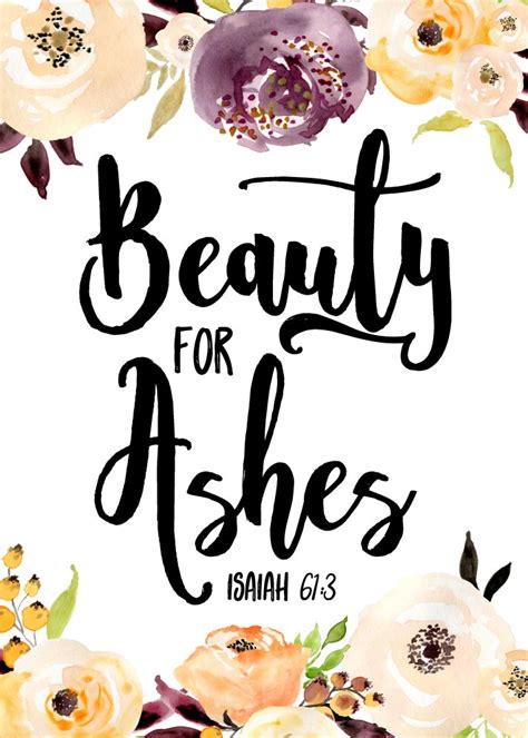 Beauty For Ashes Isaiah Seeds Of Faith