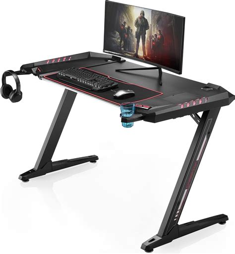 EUREKA ERGONOMIC Z2 Escritorio Para Juegos De 506 Pulgadas En Forma