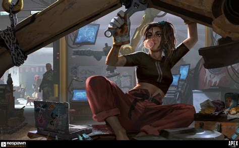 Artstation Apex Legends Ramparts Garage Ilustration Cristina