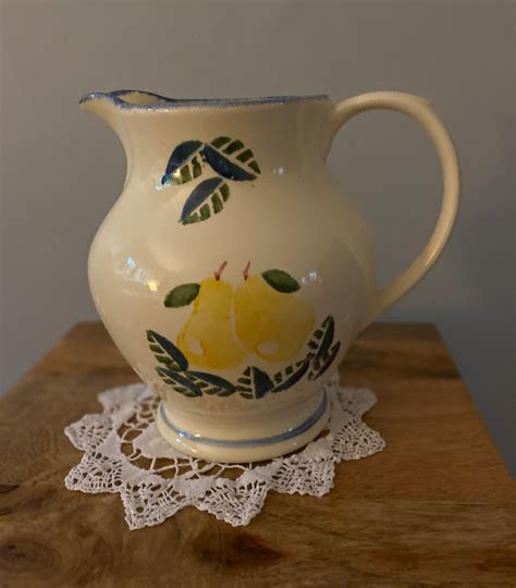 POOLE Pottery Dorset Fruit Large Water Jug Pitcher Etsy