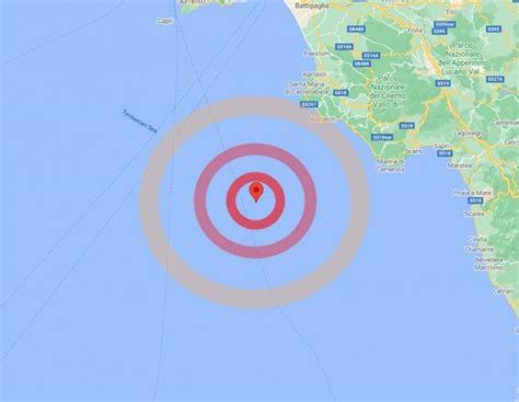 Moderata Scossa Di Terremoto Nel Tirreno Meridionale Dati INGV E Mappa